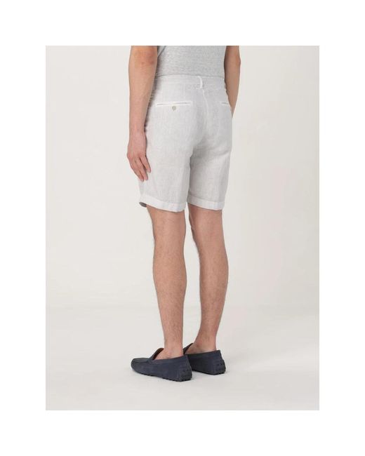120% Lino Gray Casual Shorts for men