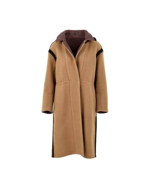 Moorer Single-Breasted Coats in het Brown