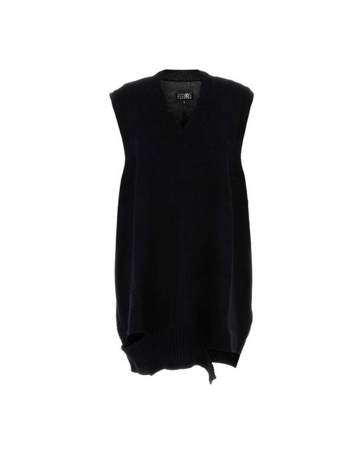 MM6 by Maison Margiela Black Short Dresses