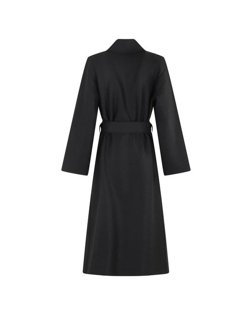 Harris Wharf London Black Belted Coats