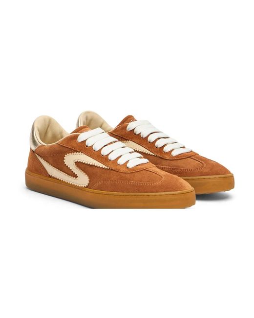 Stuart Weitzman Brown Sw Runaround Sneaker