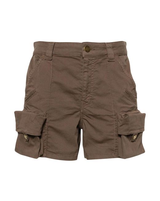Shorts marroni con tacco basso di Pinko in Brown