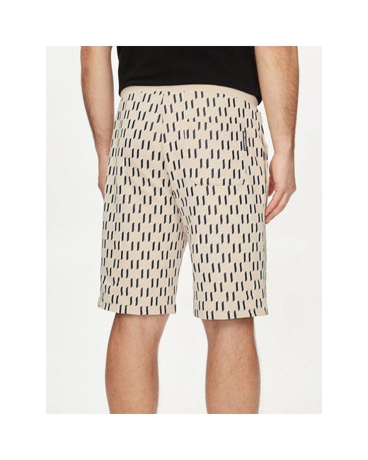 Karl Lagerfeld Baumwoll regular fit shorts in Natural für Herren
