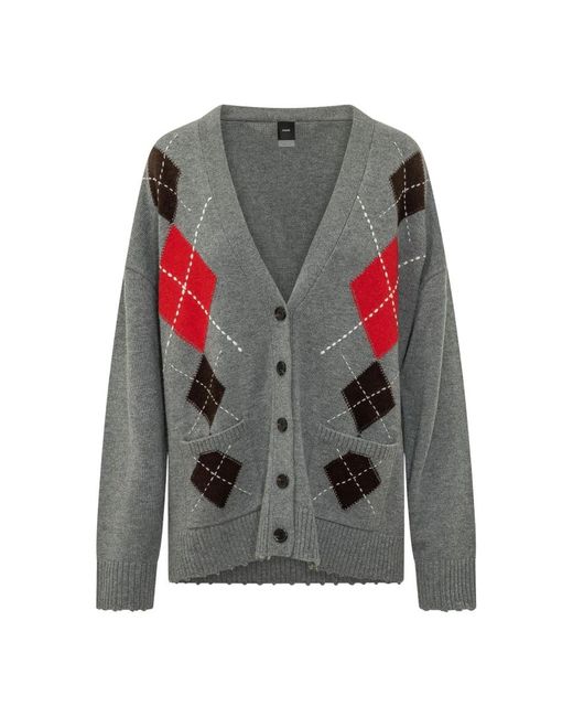 Cardigans Pinko de color Gray