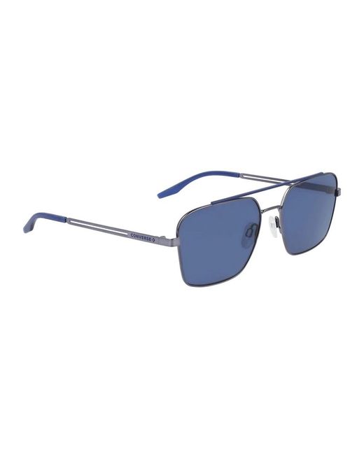 Converse Accessoires ,Grijs ,Stijlvolle Metalen Zonnebril Met Uv-Filter in het Blue voor heren