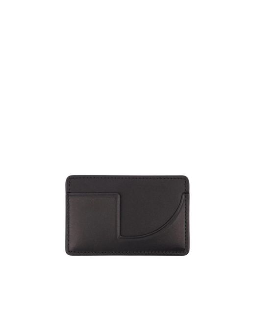 Patou Black JP -Kartenhalter Leder schwarz