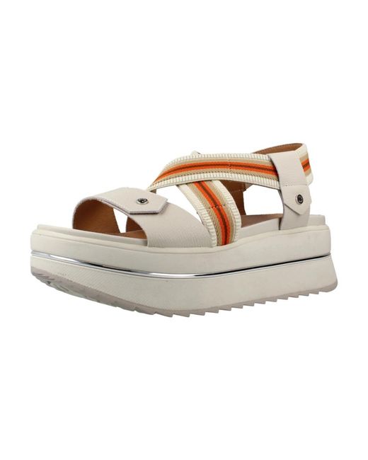 Stonefly Metallic Flat Sandalen
