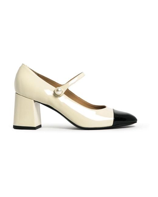 PROSPERINE® Bicolor Mary Jane Juweelschoenen in het White