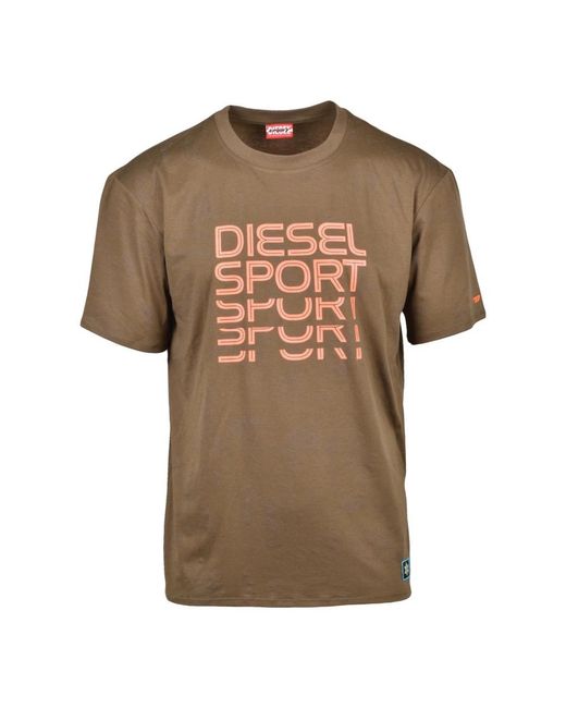 DIESEL Brown T-Shirts for men