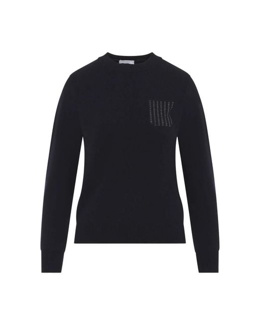 Peserico Blue Round-Neck Knitwear