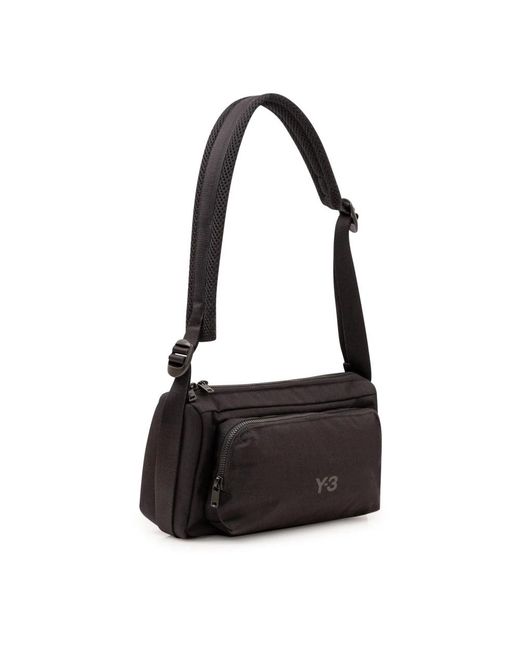 Y-3 Black Cross Body Bags for men