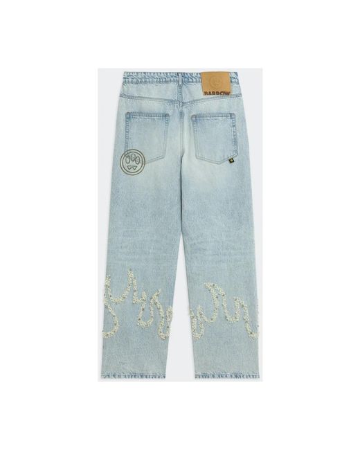 Barrow Blue Straight Jeans for men