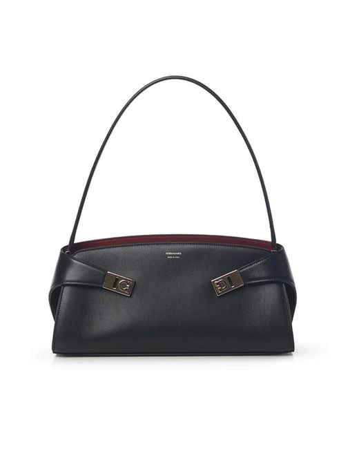 Ferragamo Black Shoulder Bags