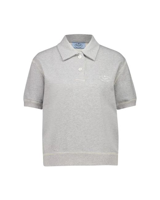 Polo Shirts Prada de color Gray