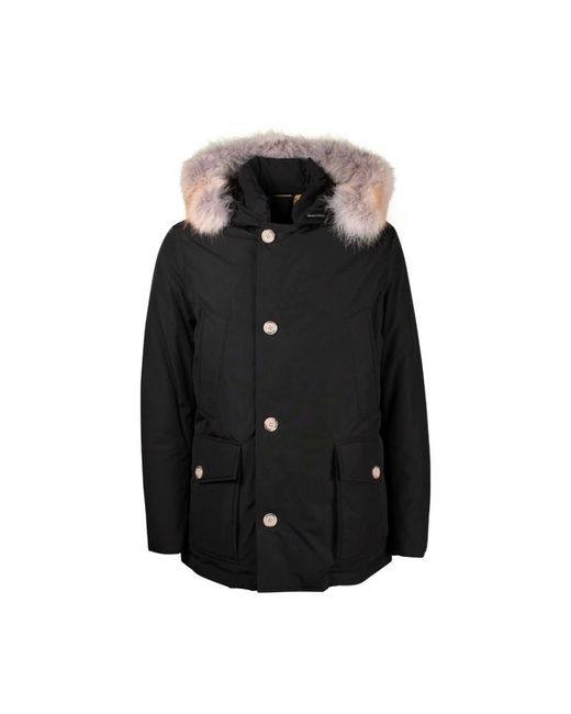 Woolrich Black Winter Jackets for men