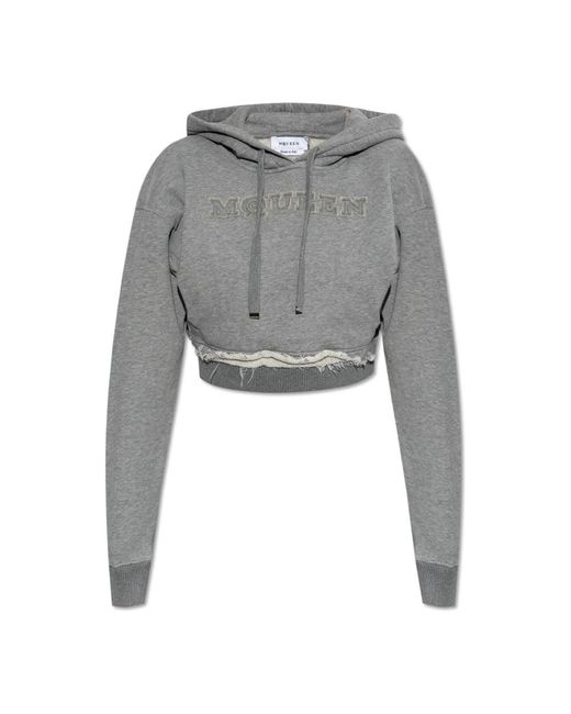 Hoodies Alexander McQueen de color Gray