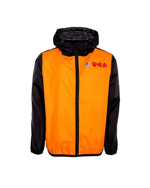 COMME DES GARÇONS PLAY Orange Rain Jackets for men