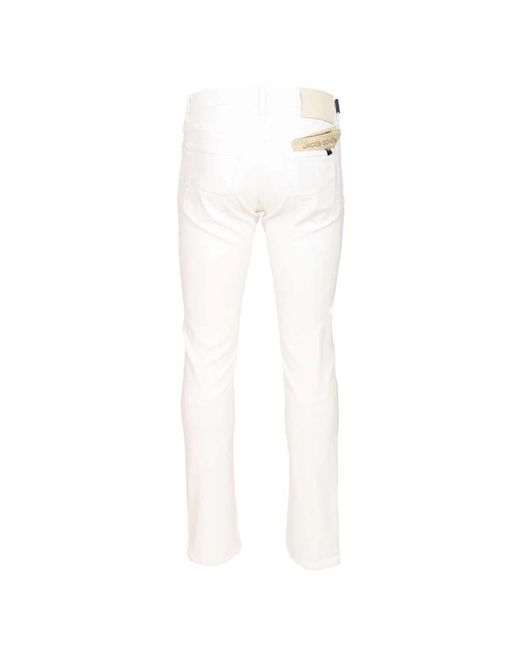 Jacob Cohen White Slim-Fit Jeans for men