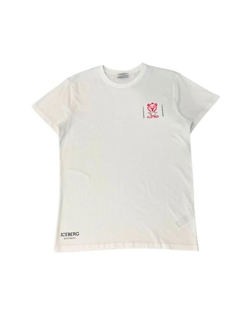 Iceberg White T-Shirts for men