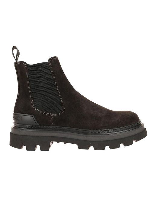 Woolrich Suede Chelsea Combat Boot in het Black voor heren