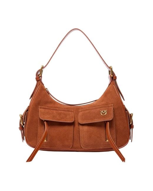 Pinko Brown Shoulder Bags