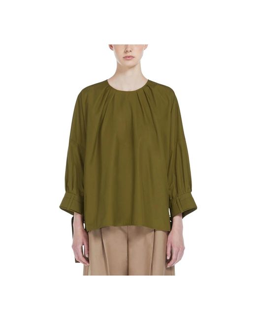 Max Mara Green Weiches Maya Hemd