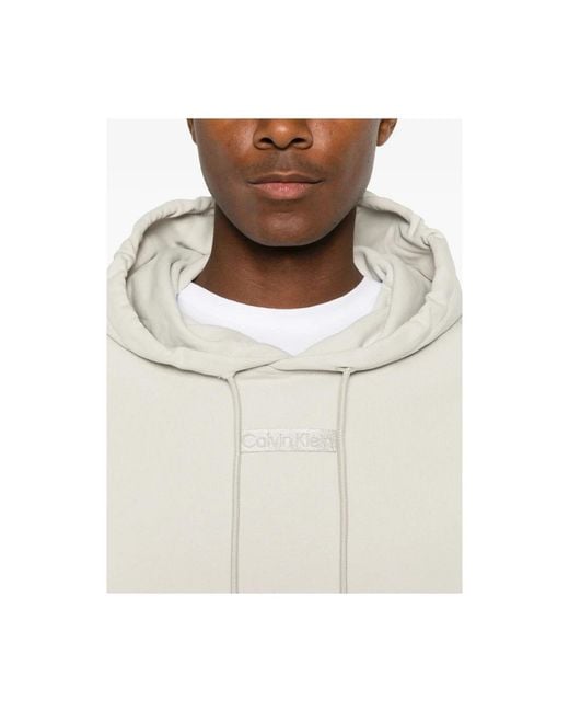 Calvin Klein White Hoodies for men