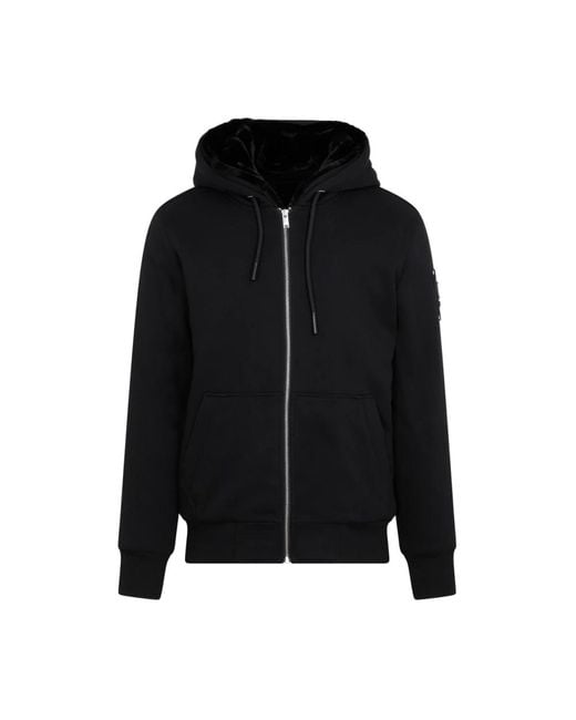 Zip-Throughs di Moose Knuckles in Black da Uomo