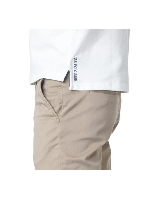 U.S. POLO ASSN. White Polo Shirts for men