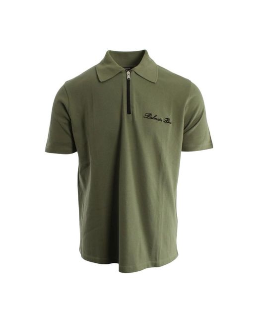 Balmain Green Polo Shirts for men