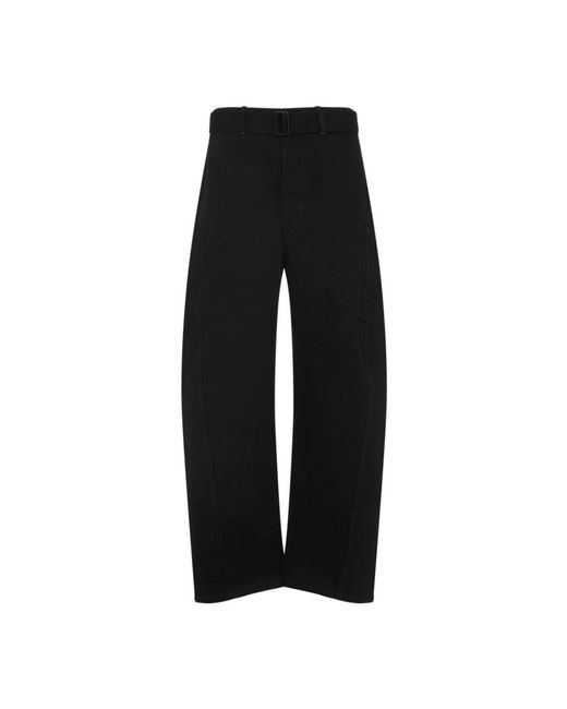Lemaire Wide Trousers in het Black