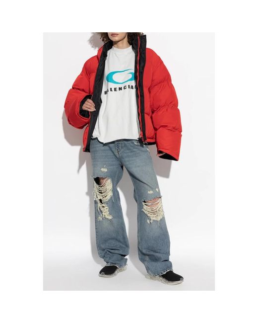 Balenciaga Red Winter Jackets