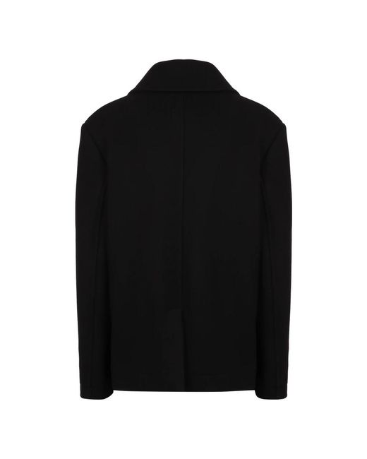 DSquared² Black Wool Blend Peacoat