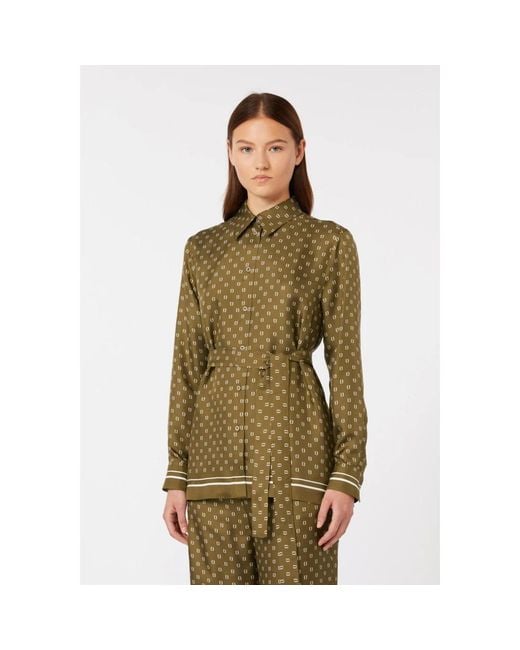 Shirts Max Mara de color Green