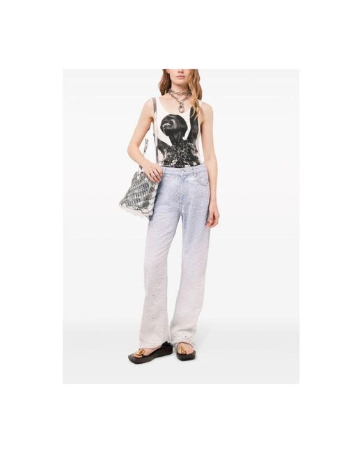 Rabanne Blue Straight Fit Jeans