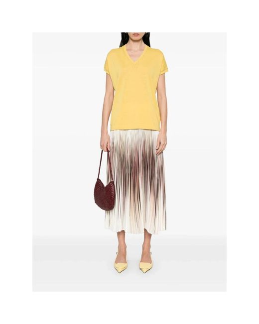 Fabiana Filippi Yellow V-Neck Knitwear