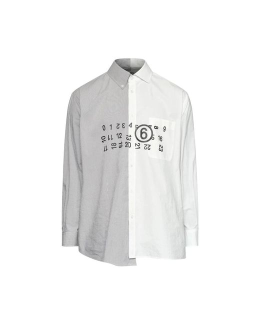 MM6 by Maison Margiela White Casual Shirts for men