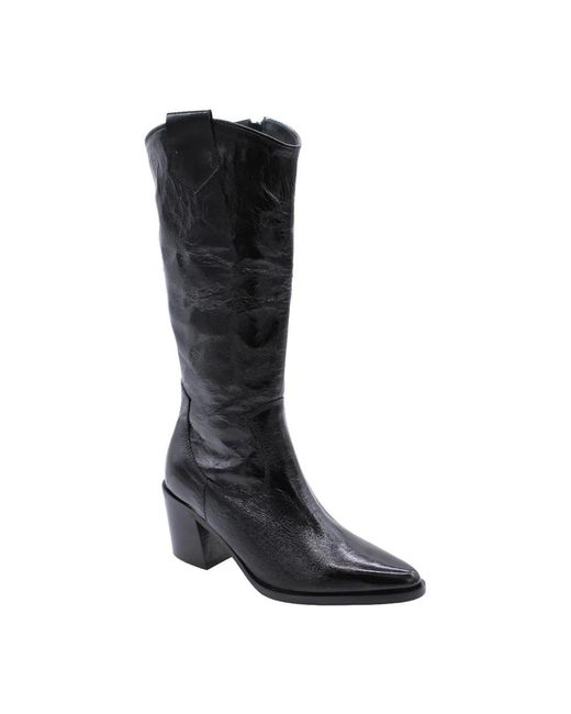 E mia Black Cowboy & Biker Boots