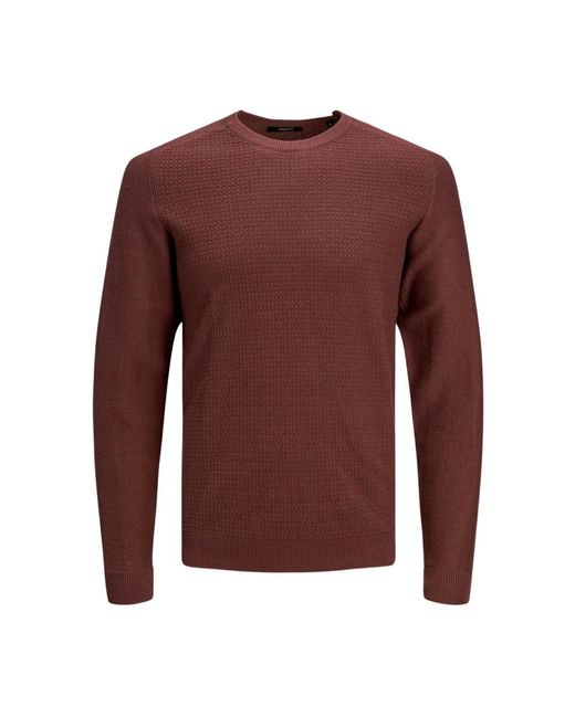 Jack & Jones Rundhals-ausschnitt strickware in Brown für Herren