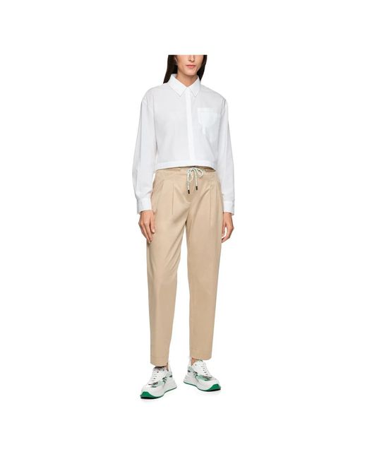 Marc Cain Natural Straight Trousers