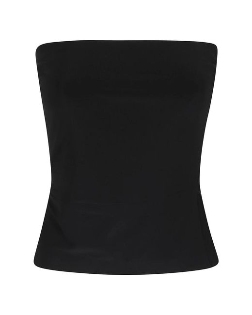 Norma Kamali Black Sleeveless Tops