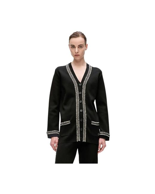 Cardigans Karl Lagerfeld de color Black