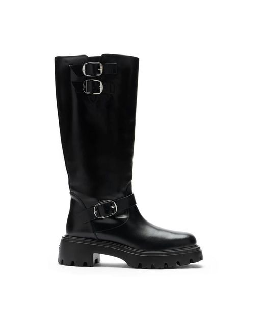 Stuart Weitzman Black Emerson moto boot