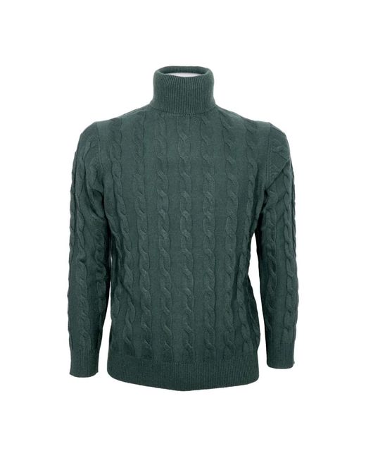 Cashmere Company Green Turtlenecks for men