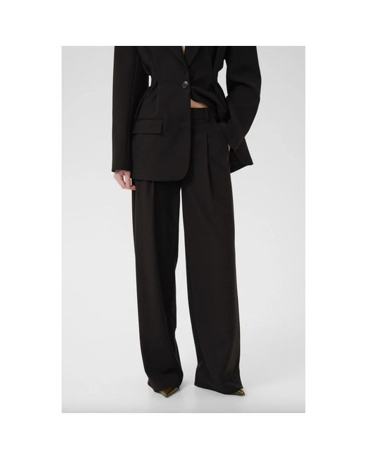 Gestuz Black Wide Trousers