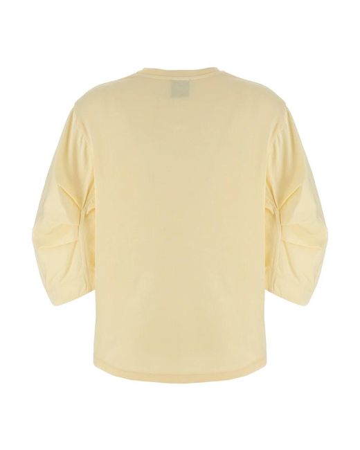 Nude Tops ,Katoen Katoenen T-Shirt in het Yellow