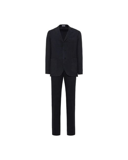 Single Breasted Suits Boglioli de hombre de color Black