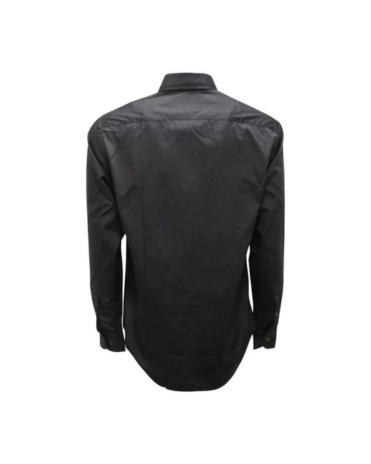 Armani Overhemden ,Zwart ,Katoen Modern Fit Overhemd in het Black voor heren
