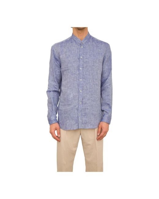 Emporio Armani Blue Casual Shirts for men