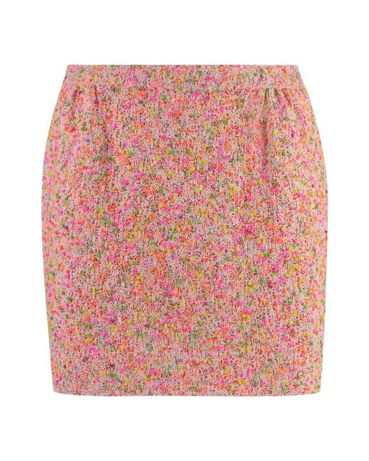 St. John Red Short Skirts